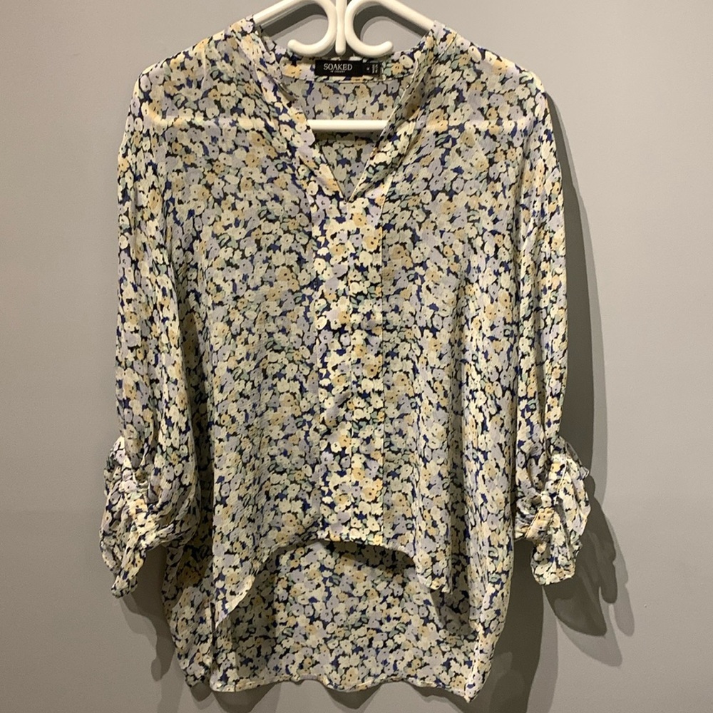 Soaked In Luxury Sheer Floral Top